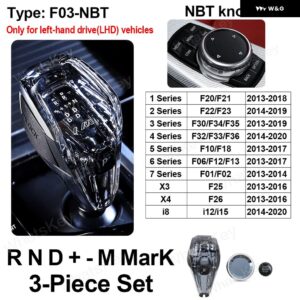 BMW クリスタル ギア シフト ノブ F30 F31 F32 F36 F01 I8 F25 F26 F20 F22 F11 F10 クリスタルギア ボックス レバー スティックハンドルアクセサリー - NBT