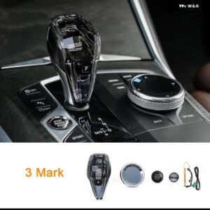 BMW クリスタル ギア シフト ノブレバー ヘッドル G20 G22 G29 X5 G05 X6 G06 X7 G07 G08 1 2 3 4 8シリーズ IX3 X3 Z4 同期周囲光 - 3 Mark