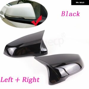 BMW カーボンドア ウイング サイド ミラー カバー キャップシェル 1 2シリーズ F44 F40 Z4 G29 X1 F48 F49 X2 F39 トヨタ スープラ 2019-2023 - black
