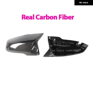 BMW カーボンドア ウイング サイド ミラー カバー キャップシェル 1 2シリーズ F44 F40 Z4 G29 X1 F48 F49 X2 F39 トヨタ スープラ 2019-2023 - Real Carbon Fiber