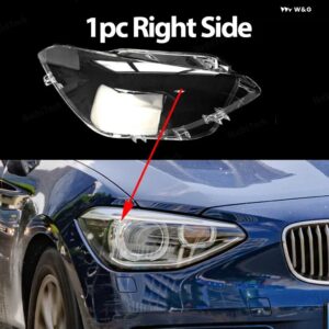 BMW ヘッドライト カバー クリアマスクレンズ ヘッドランプ シェルポリカーボネート 1シリーズ F20 F21 フェイスリフト前 2012-2014 - 1pc Right Side