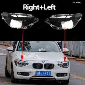 BMW ヘッドライト カバー クリアマスクレンズ ヘッドランプ シェルポリカーボネート 1シリーズ F20 F21 フェイスリフト前 2012-2014 - Right and Left