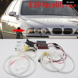 BMW CCFL エンジェルアイズ キット ウォームホワイトリング 5シリーズ E39 520I 525I 530I 540I 545I 550I M5 1997-2003 - E39 Facelift