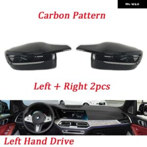 BMW サイドドアバック ミラー サイド ミラー カバー キャップ部品 スタイリング 3 4 5 7 8シリーズ G20 G21 G30 G38 G22 G23 G11 G12 G15 G16 LHD RHD - LHD-Carbon Pattern