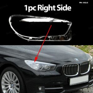 BMW ヘッドライト レンズ カバー クリア ヘッドライト ランプシェルレンズ 光 5シリーズ GT 5GT F07 2010-2016 ランプカバー - 1pc Right Side