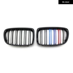 BMW 外観グリル フロントキドニー 2 ラインダブルスラット X1 E84 2010-2015 カーアクセサリー - M　Look