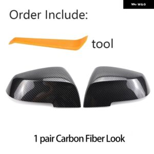 BMW 2X カーボンパターン ブラックサイド ミラー カバー キャップの交換 シリーズ 1 2 3 4 328I F20 F21 F22 F23 F30 F32 F33 F36 X1 - Carbon Fiber Look