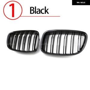 BMW フロントキドニーグリル 5シリーズ GT F07 2010-2015 交換 レーシンググリル グロスブラック - 1.Black