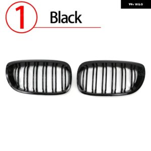 BMW フロントグリル キドニー ラジエーター ガードグリル 3シリーズ E46 クーペカブリオ LCI 2 ドア 03-06 パフォーマンスカーアクセサリー - 1.　Black