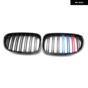 BMW フロント バンパー グリル キドニー レーシンググリル 7シリーズ F01 F02 F03 F04 2009-15 ダブルスラット交換グリル - M Look