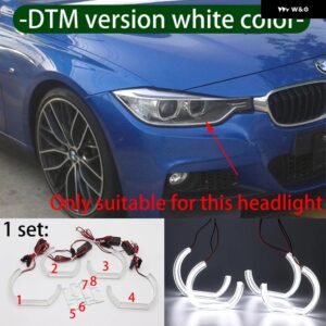 BMW DTM エンジェルアイ LED 3シリーズ F30 F31 F34 2012-16 DRL M4 スタイル 白色光キット アクセサリー - 2.DTM version white