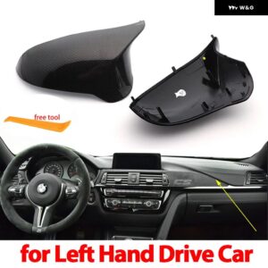 BMW M3 M4 交換部品サイドドア ミラー カバー M3 M4 F80 F82 F83 2014 - UP F87 M2 COMPETITIO 車 ミラー キャップカーボン - Left　hand　drive