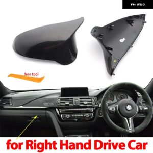 BMW M3 M4 交換部品サイドドア ミラー カバー M3 M4 F80 F82 F83 2014 - UP F87 M2 COMPETITIO 車 ミラー キャップカーボン - Right　hand　drive