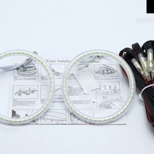スバル インプレッサ 2006 2007 超高輝度白色 3528 SMD LED エンジェルアイズ キット デイタイム ランニングライト DRL - with line