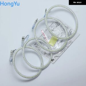 BMW 3シリーズ E46 コンバーチブルクーペカブリオ 2004 2005 2006 優れたエンジェルアイ超高輝度 SMD LED エンジェルアイキット リング - without　line