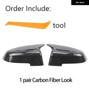 BMW カーボンバック ミラー キャップ ウイング サイド ミラー カバー 5 6 7シリーズ F10 F11 F18 F07 F12 F13 F06 F01 F02 LCI - Carbon Fiber Look