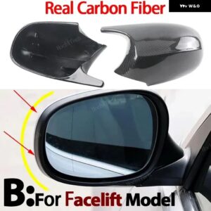 BMW 2X カーボン/ブラックバック ミラー キャップ ウイング サイド ミラー カバー E90 E91 E92 E93 E81 E82 E88 E87 E88 アクセサリー - Facelift　Carbon