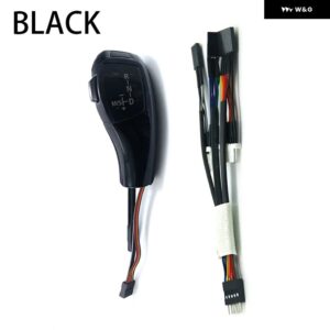 BMW PU レザーシフター レバー F30 スタイル Z4 40148 E89 Z4 2.3I Z4 3.0I アクセサリー LED ギア シフト ノブ - black