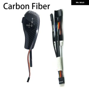 BMW PU レザーシフター レバー F30 スタイル Z4 40148 E89 Z4 2.3I Z4 3.0I アクセサリー LED ギア シフト ノブ - Carbon fiber pattern