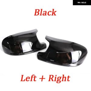 BMW カーボンリアビュードア ウイング サイド ミラー カバー キャップシェルケース X3 F25 X1 E84 PRE-LCI 2010-13 ケース - 1 pair black