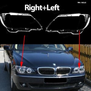 BMW ヘッドライト ハウジング ガラスカバー ヘッドランプ クリアシェルレンズ E65 E66 E67 2005-2008 改築ランプカバー - right　and　left