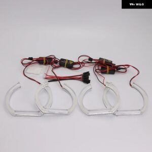 BMW リングカットスタイル LED エンジェルアイキット DTM スタイル DRL クリスタルエンジェルアイ E60 E61 LCI 528I 530I 535I 550I M5 2007-2010 - U　version
