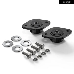 BMW 10MM リアポリショック マウント ブラケット E30 E36 E46 M3 Z3 Z4 323I 325I 328I 330I用 - black