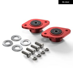 BMW 10MM リアポリショック マウント ブラケット E30 E36 E46 M3 Z3 Z4 323I 325I 328I 330I用 - Red