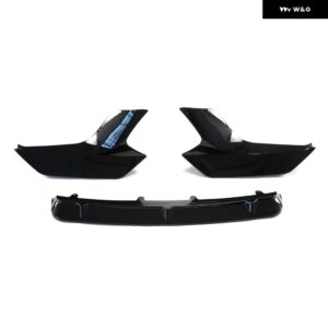 BMW 3個 フロント バンパー リップ M2 F87 M2 ビレット 2016-2020 スポイラー ディフューザー スプリッターカーボンスタイル アクセサリー - Glossy　Black