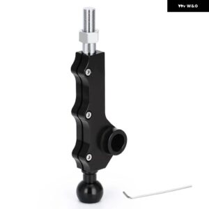 スバル 2008-2014 WRX レガシィ アウトバック レガシィ フォレスター 用 ダブル短 フォーカス シフター カスタム 可能な 3 つ - black