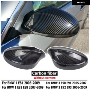 BMW サイドドアリアビューサイド ミラー カバー キャップ E90 E91 E92 E93 2006 2009 2010 2011 M3 スタイル E80 E81 E87 部品 スタイリング - CF Pattern-1