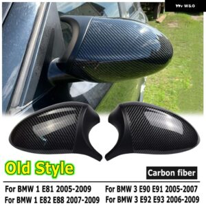 BMW サイドドアリアビューサイド ミラー カバー キャップ E90 E91 E92 E93 2006 2009 2010 2011 M3 スタイル E80 E81 E87 部品 スタイリング - CF-Pattern-old