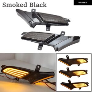ポルシェ LED ダイナミックサイド マーカーライト カイエン 957 2007-2010 ウィンカーウインカー インジケータランプ OEM #95 - Dynamic Smoked Black