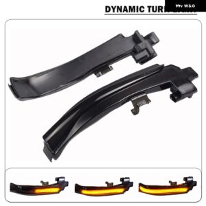 ボルボ サイド ミラー シーケンシャルウインカー インジケータランプ V40 クロスカントリー II V60 S60 S80 V70 III LED ダイナミックウィンカー ライト - Yellow