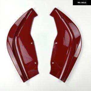 BMW リアサイドスプリッター スポイラー ディフューザー トリム バンパー 外装 カーアクセサリー 1シリーズ F40 M-PACK M135I 2019-2024 - Red