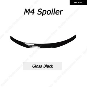 BMW グロスブラック M4 M5 PSM スタイル リア トランク スポイラー ウイング アクセサリー F10 520I 525I 520D 530I 530D 550I 540I M5 2010-2017 - M4　Black　Spoiler