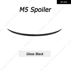 BMW グロスブラック M4 M5 PSM スタイル リア トランク スポイラー ウイング アクセサリー F10 520I 525I 520D 530I 530D 550I 540I M5 2010-2017 - M5　Black　Spoiler