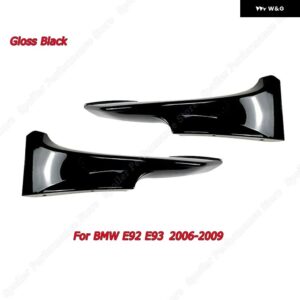 BMW 3シリーズ E92 E93 M-TECH フロント バンパー スプリッターリップ スポイラー 2006-2009 2010-2013 スプリッター 外装 チューニンググロスブラック - E92 E93 2006-2009