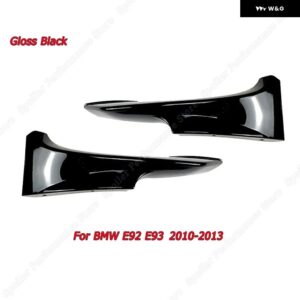 BMW 3シリーズ E92 E93 M-TECH フロント バンパー スプリッターリップ スポイラー 2006-2009 2010-2013 スプリッター 外装 チューニンググロスブラック - E92 E93 2010-20133