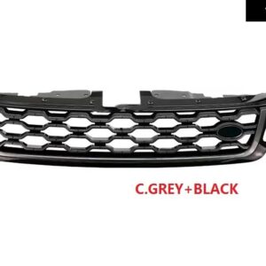 ランドローバー AUTO ACCESSORES フロント ABS グリル レンジローバー オーロラ 2020 2021 2022 カーレースグリル - Grey black