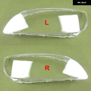 ボルボ V60 S60 S60L 2014-19 ク リア ヘッドライト マスクカバー ヘッドランプ シェルレンズ プレキシガラス - 2PCS Left and Right