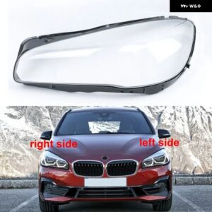BMW F45 F46 2シリーズ ワゴン 2018 2019 2020 ヘッドランプ カバー ク リア ケース ヘッドライト シェルレンズ プレキシガラス - 1PCS left side