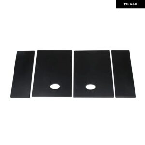 ランドローバー ディフェンダー 110 130 2020-2024 ABS カーボンリアサイドウィンドウ パネル カバー トリム ステッカー カーアクセサリー - Matt black
