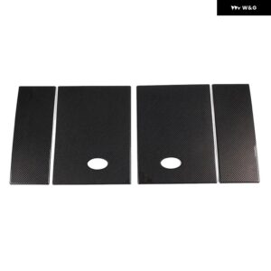 ランドローバー ディフェンダー 110 130 2020-2024 ABS カーボンリアサイドウィンドウ パネル カバー トリム ステッカー カーアクセサリー - carbon fiber