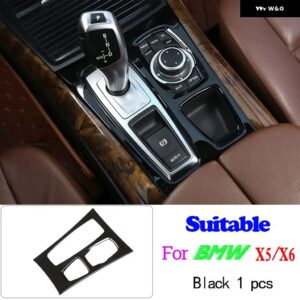 BMW 黒 ABS 車内 ステアリングホイール 装飾 ストリップフレーム カバー トリム ステッカー X5 X6 E70 E71 2008-2013 - 10