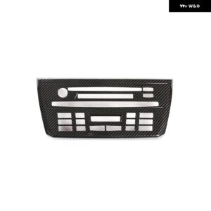 BMW X3 E83 38991 ABS カーボン中央 制御 CD パネル フレーム カバー トリム ステッカー カーアクセサリー - carbon fiber