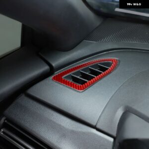 スバル WRX/WRX STI 2022-2023 ソフトカーボン ダッシュボード エア アウトレット フレーム カバー トリム ステッカー カ - carbon fiber
