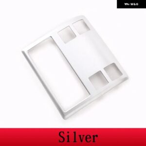 BMW X3 E83 38991 ABS カーボン車フロント読書灯フレーム カバー トリム ステッカー カーアクセサリー - Silver
