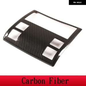 BMW X3 E83 38991 ABS カーボン車フロント読書灯フレーム カバー トリム ステッカー カーアクセサリー - carbon fiber