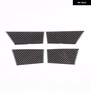 BMW 5シリーズ G60 2024 + ソフトカーボンフロントドア 収納 ボックス スロットパッド ステッカー インテリア アクセサリー 2個 - Style A